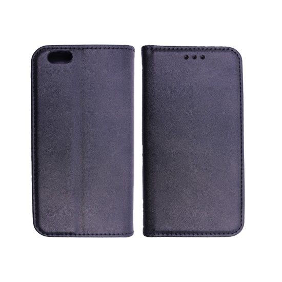 Leather Flip Cover with Internal Pocket for Apple iPhone 6G Black